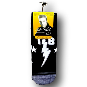 3/$20 Elvis TCB "Taking Care Of Business" Funny Novelty Low-Cut Socks - NWT
